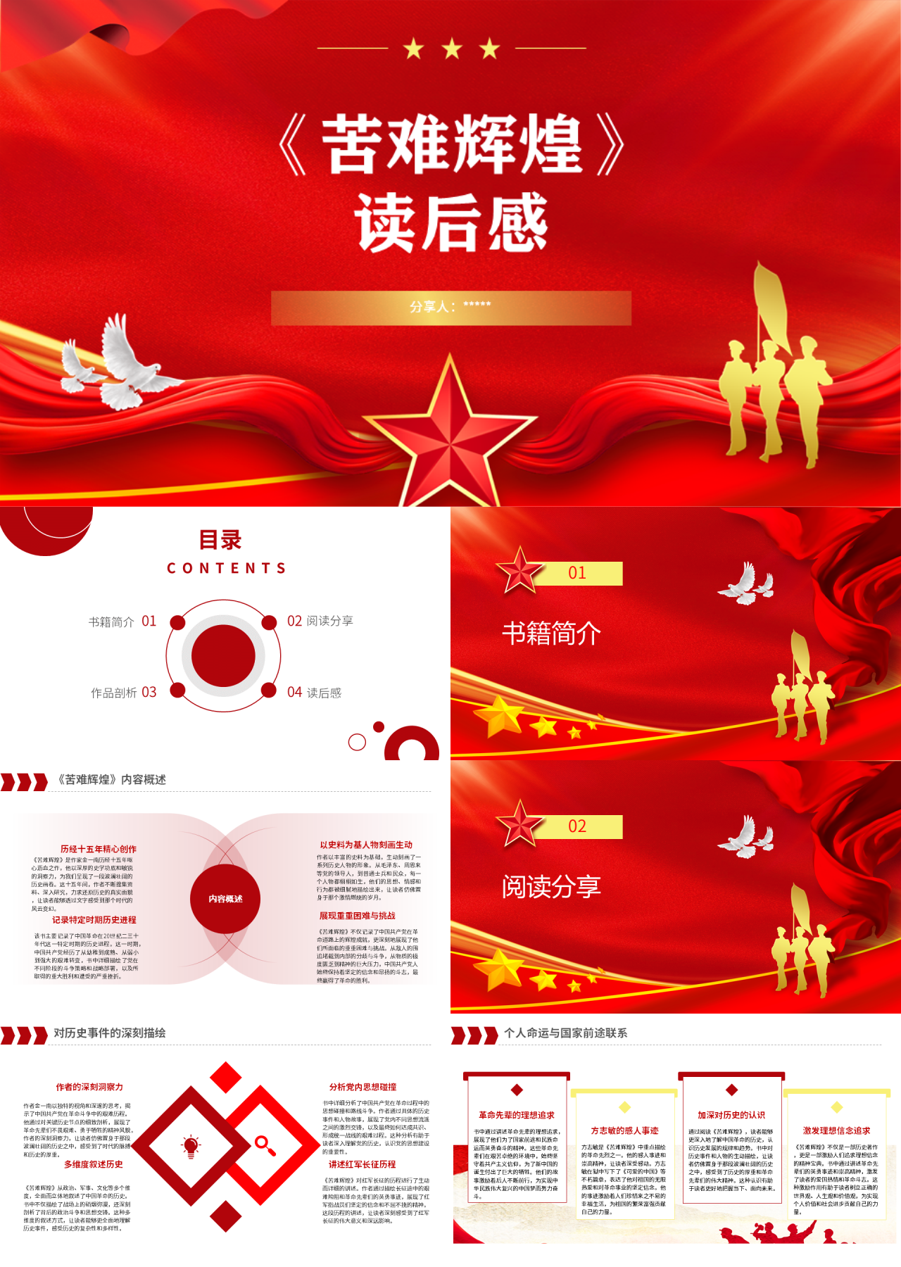标准动态红色书籍介绍苦难辉煌读后感