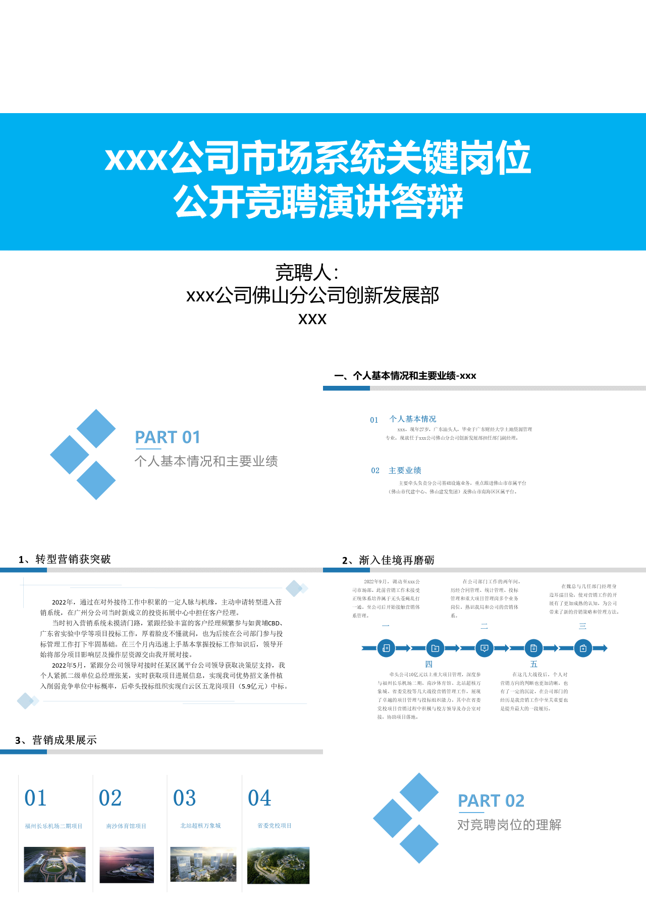 简单静态简约岗位竞聘市场系统关键岗