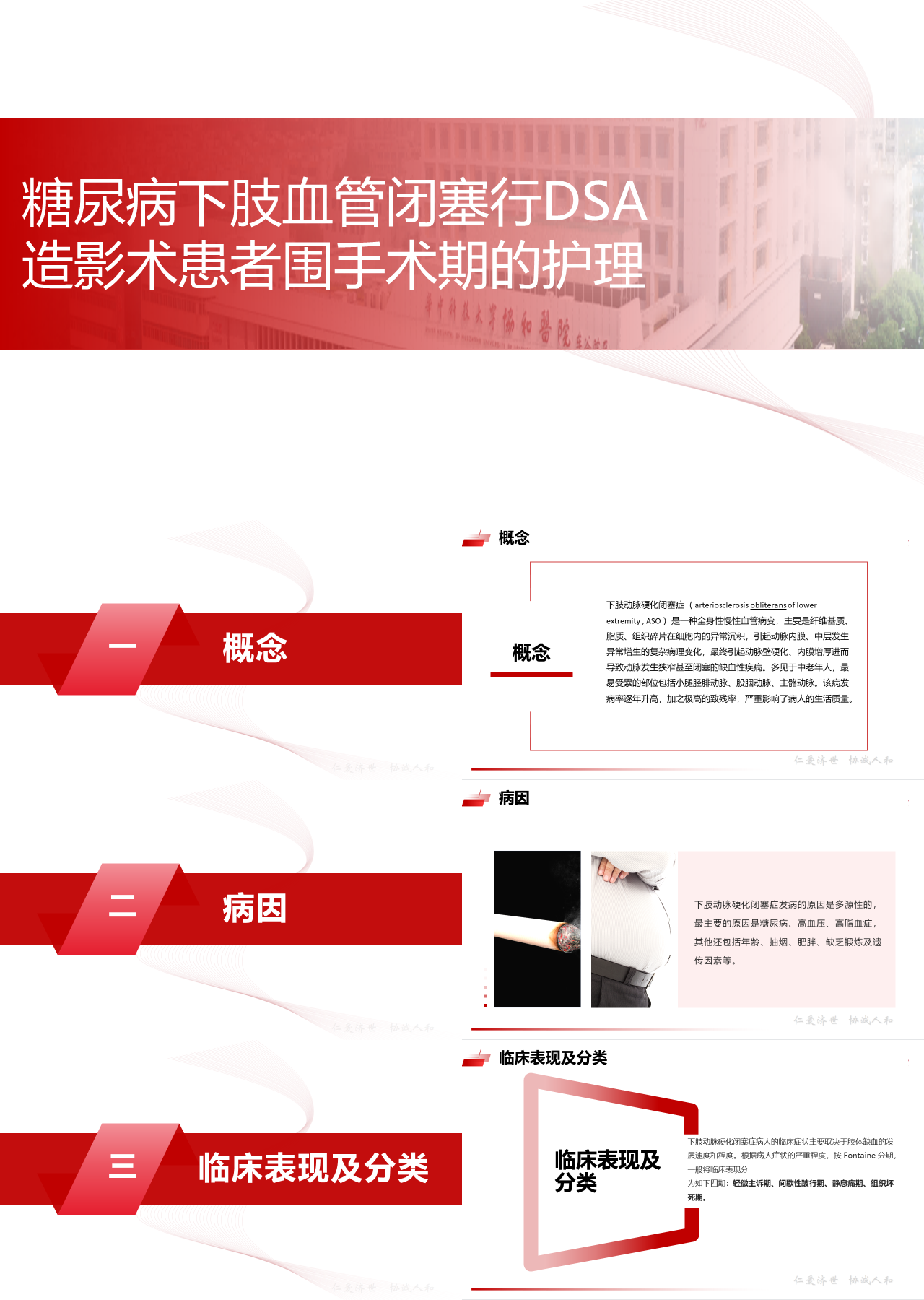 标准静态红色主题教育糖尿病下肢血管闭塞行DSA造影术患者围手术期的护理
