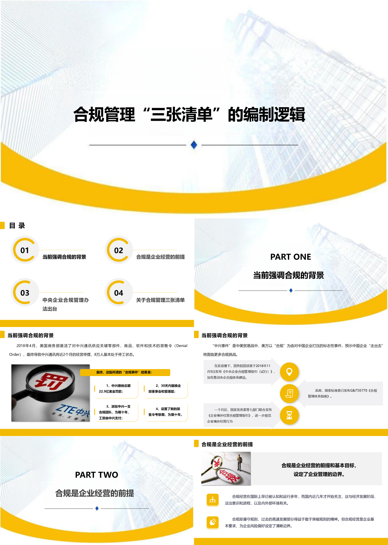 标准静态黄色企业培训合规管理三张清单的编制逻辑