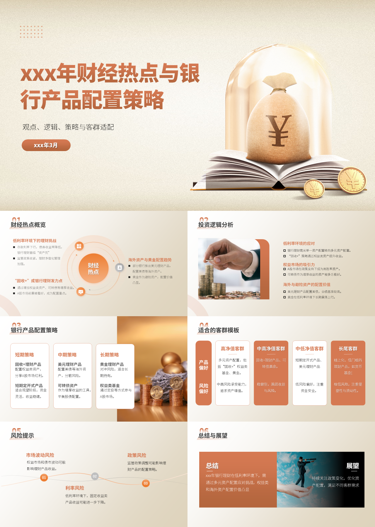 标准静态金色营销策划财经热点与银行产品配置策略