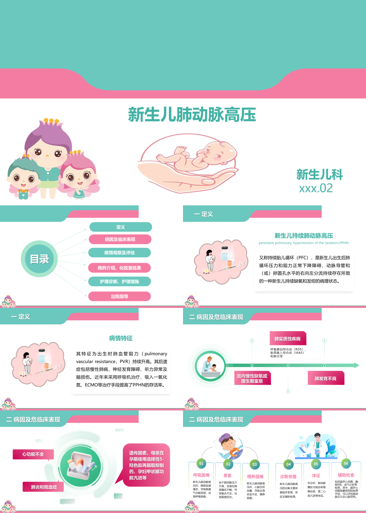 标准静态简约主题教育新生儿肺动脉高压
