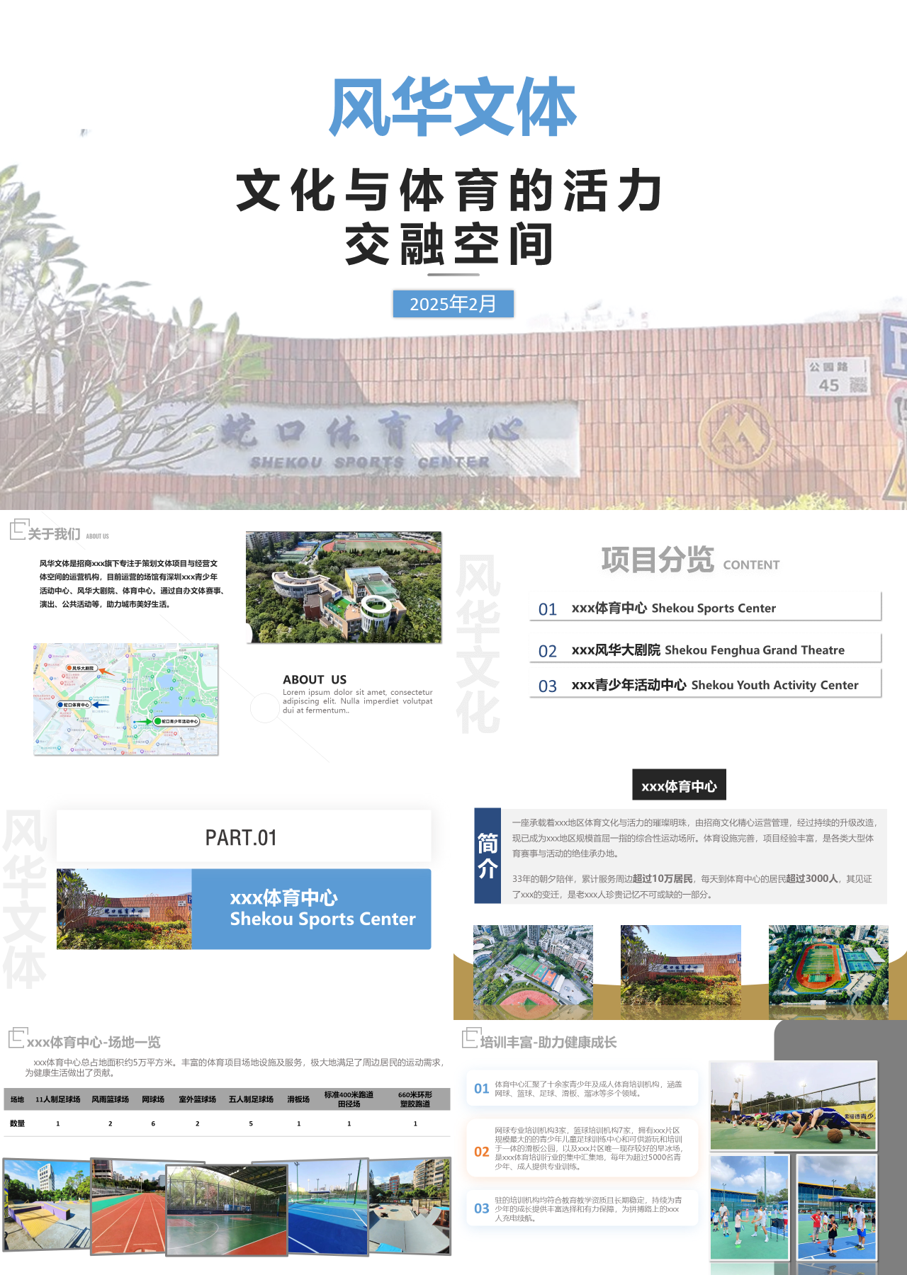 标准静态蓝色工作汇报文化与体育的活力