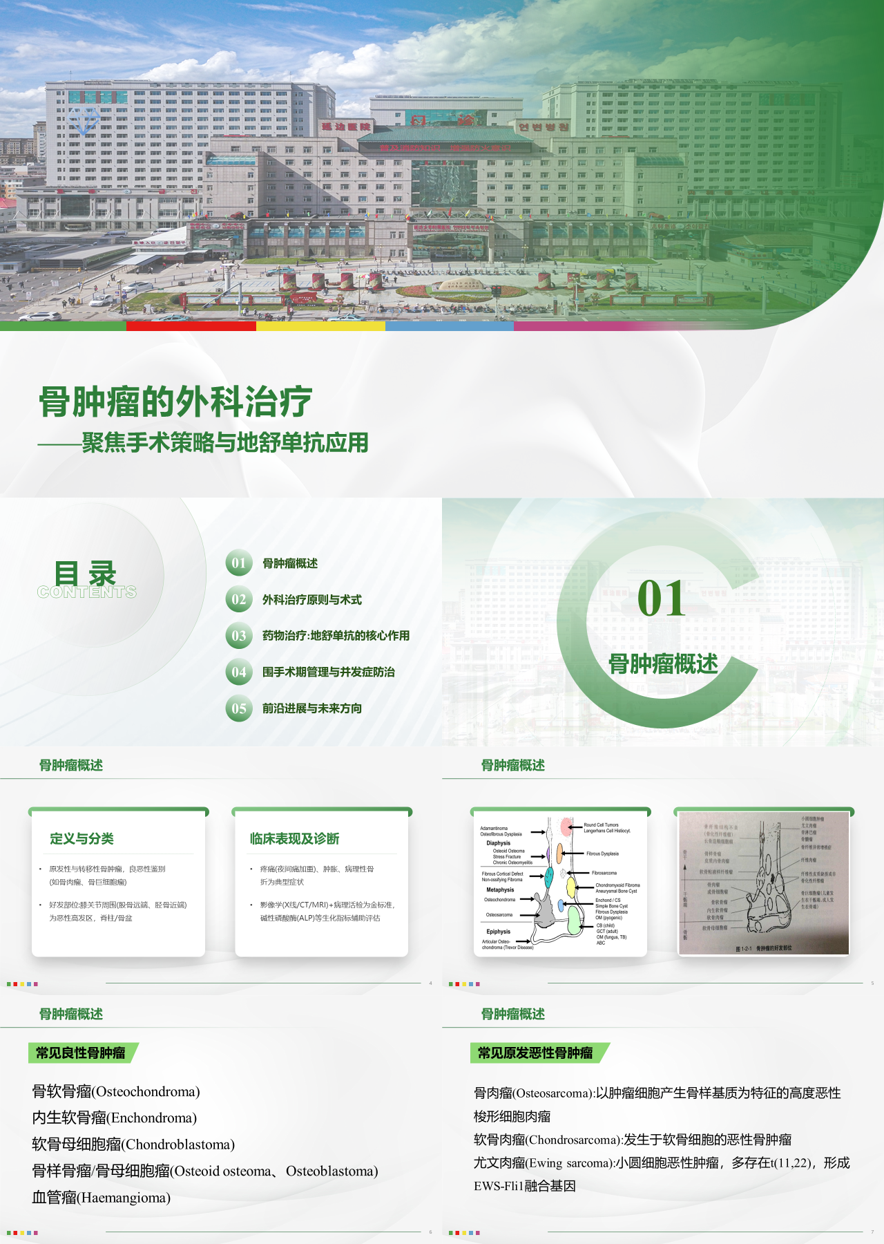 标准静态绿色工作汇报骨肿瘤的外科治疗与药物治疗进展