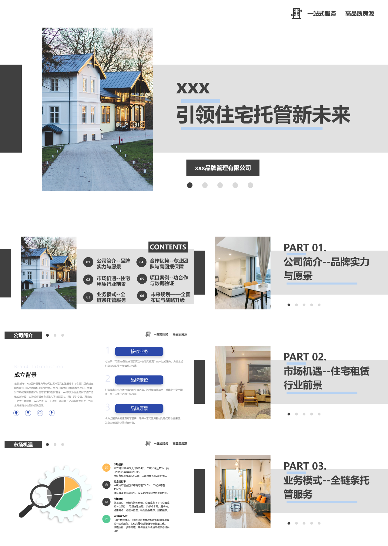 标准动态简约营销策划引领住宅托管新未来
