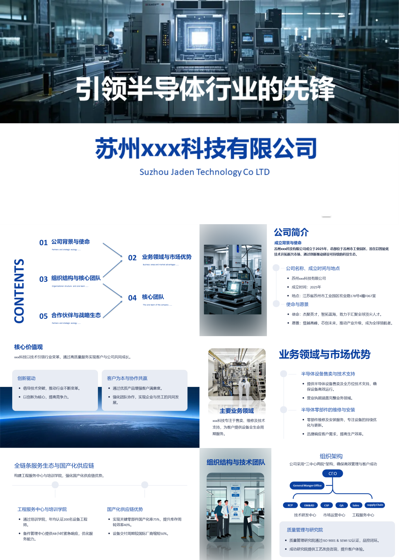 标准静态企业宣传引领半导体行业的先锋