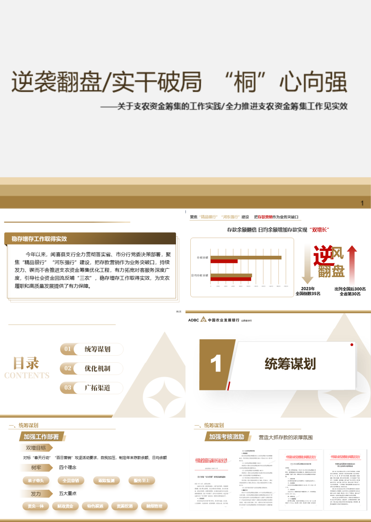 标准静态棕色工作汇报支行先进经验交流